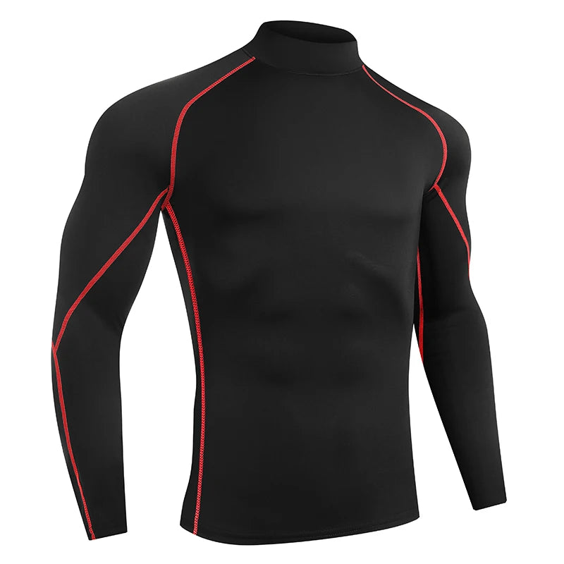 Men Sport T-shirt Quick Dry Bodybuilding Running Shirt Long Sleeve Compression Top Gym T Shirt Men Fitness Tight Rashgard